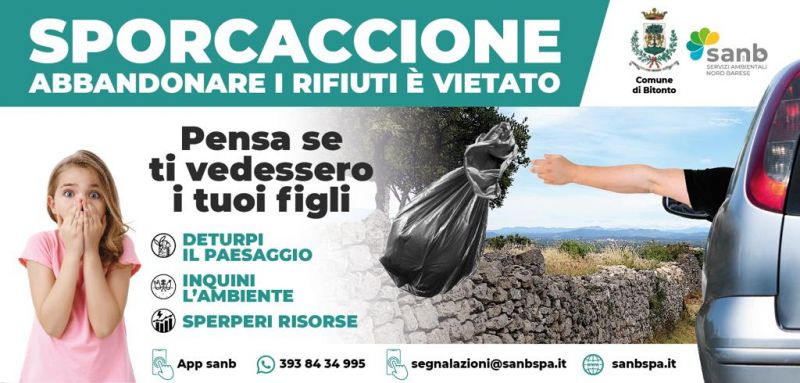 Comune E Sanb In Azione Per Contrastare Labbandono Dei Rifiuti Nelle