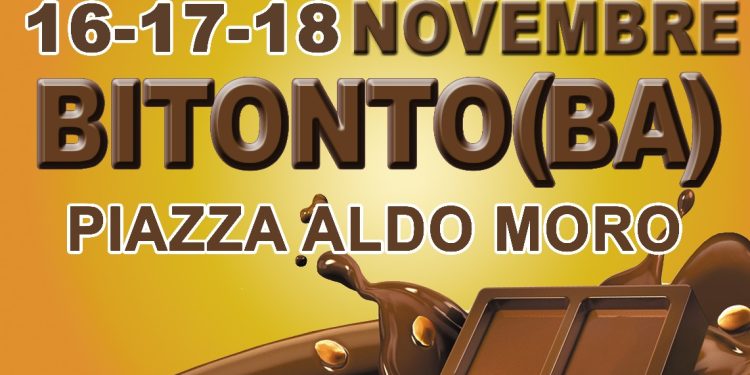 Arriva a Bitonto la Fiera del cioccolato artigianale. Dal 16 al 18 novembre ecco “Chocofun”