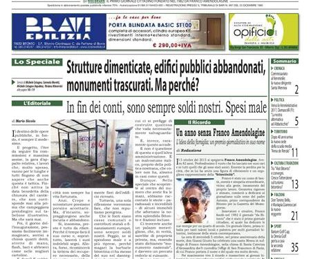 Viaggio nelle strutture dimenticate. Il “da BITONTO” torna in edicola con una nuova inchiesta