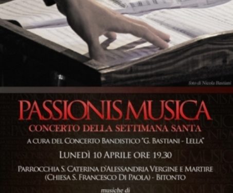 “Passionis Musica”. Concerto di apertura per i riti della Settimana Santa