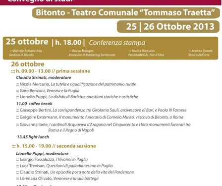 Pennelli e colori ponte tra Venezia e la Puglia. Importante convegno artistico