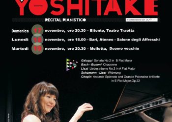 La pianista giapponese Masako Yoshitake ospite del Traetta Opera Festival
