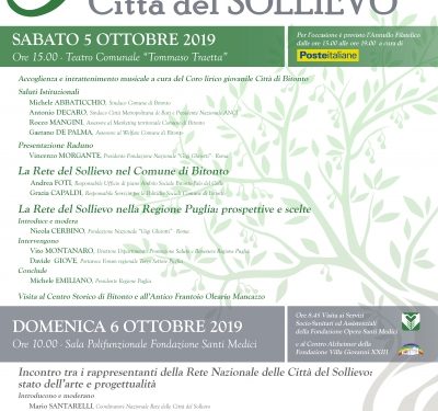 A Bitonto il quinto raduno nazionale delle “Città del sollievo”