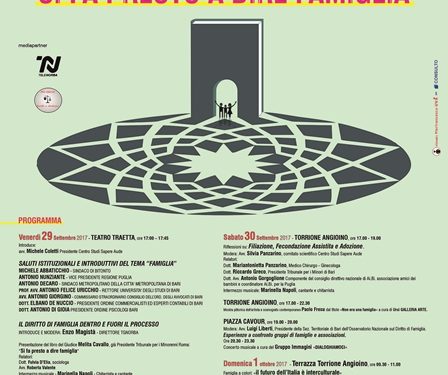 “Il Diritto in Piazza”, dibattiti, mostre, musica e teatro per affrontare il tema “famiglia” in modo semplice e coinvolgente