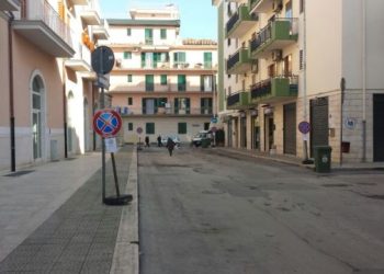 Via Borgo San Francesco. La riqualificazione fu deliberata e appaltata dal centrodestra