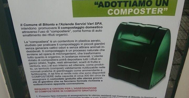 “Adotta un composter”: l’ultima campagna dell’Asv per la raccolta dell’organico