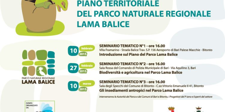 Lama Balice, organizzati tre seminari sul Piano Territoriale del Parco