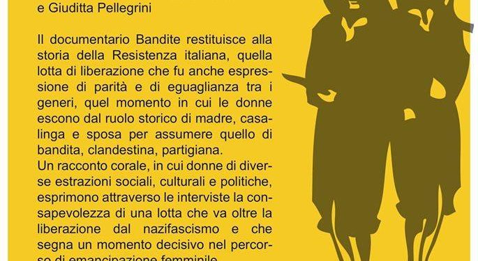 Festa della donna, il Circolo “Giordano Bruno” organizza una serata sulla “Resistenza delle donne”