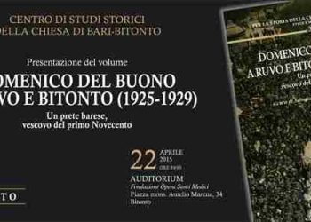 “Domenico Del Buono a Ruvo e Bitonto”. Mercoledì la presentazione del libro all’Auditorium Degennaro