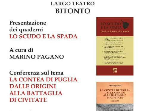 La Contea di Puglia dalle origini alla battaglia di Civitate. Se ne parla al Salotto Letterario