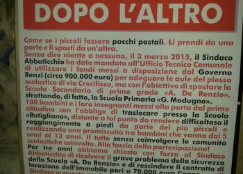 Trasferimento della scuola “De Renzio”, “un pasticcio dopo l’altro”. Il Pd attacca Abbaticchio