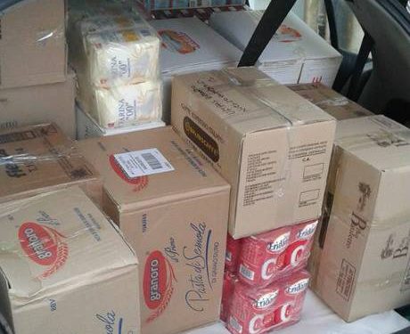 Viveri, roba, olio, farina e salsa. L’aiuto degli ultras bitontini alla comunità beneventana