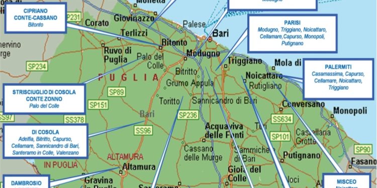 La “mappa della mafia” elaborata dalla DIA: Bitonto legata ai clan di Bari per spaccio ed estorsioni