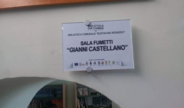 Intitolata a Gianni Castellano la Sala Fumetti della Biblioteca comunale “Eustachio Rogadeo”