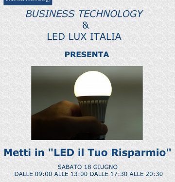 “Metti in Led il tuo risparmio”. Domani giornata informativa dedicata alla nuova tecnologia