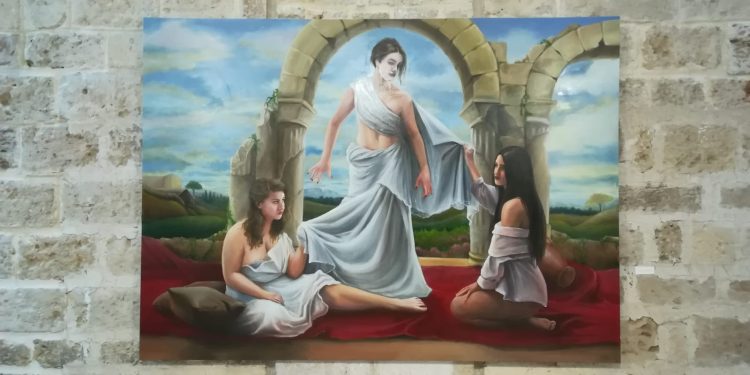 “Disputa tra Veneri” e “Ritratto del mio gemello”, due capolavori di Francesco Albanese in mostra nella sala Murat di Bari