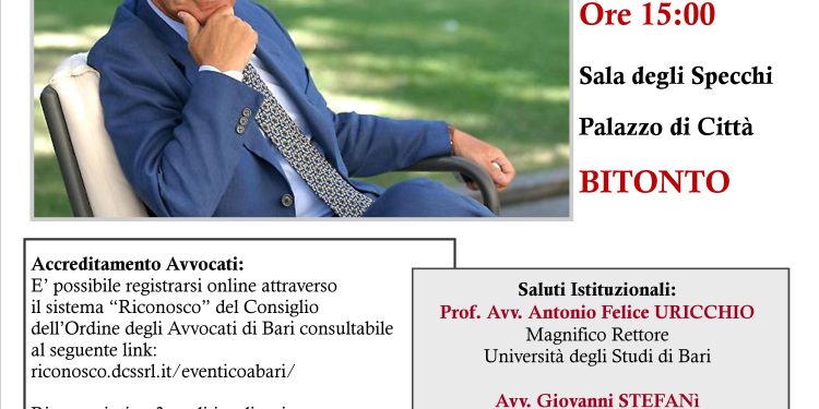 “La prova scientifica e il libero convincimento del giudice”. Giovedì lectio magistralis del Prof. Avv. Carlo Taormina