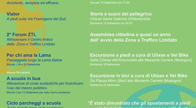 Il vicesindaco Rosa Calò presenta il programma della Settimana della Mobilità Sostenibile 2016